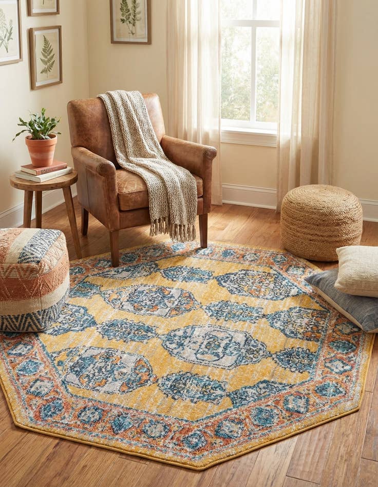 Detail image of 4' x 4' Lola Octagon Rug