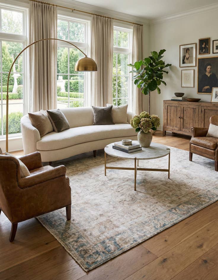 Detail image of 8' 4 x 11' 6  Hand Knotted Ultra Vintage Persian Wool Rug