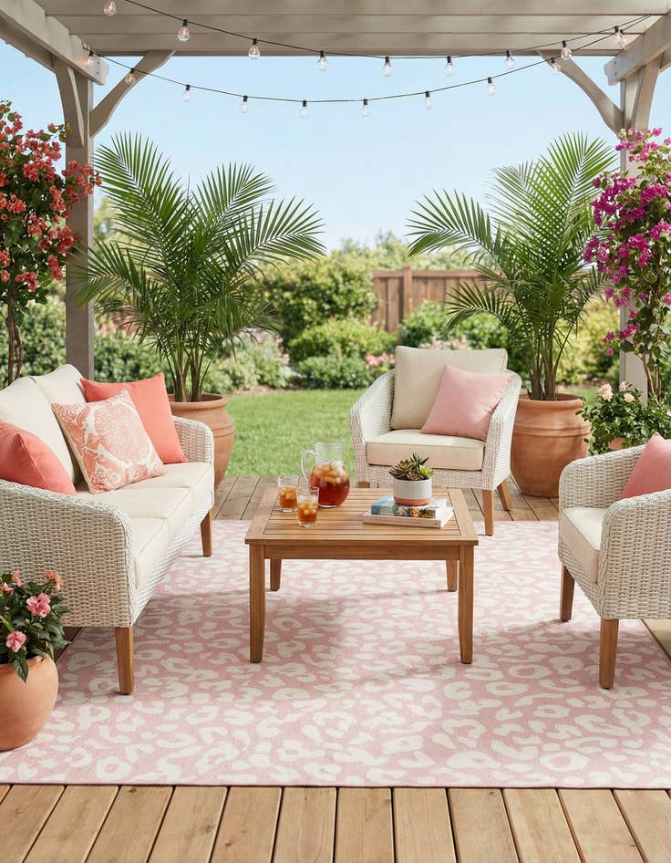 Detail image of  9' x 12'  Washable Safari Indoor / Outdoor Rug