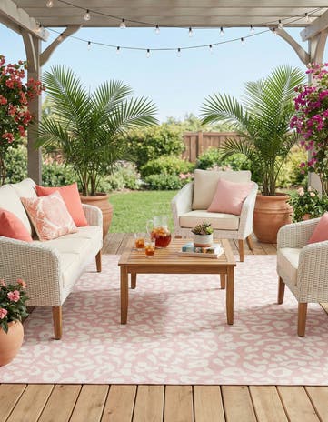 9' x 12' Easy-Clean Safari Indoor / Outdoor Rug