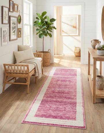 Jill Zarin Pink Uptown Yorkville Runner Rug