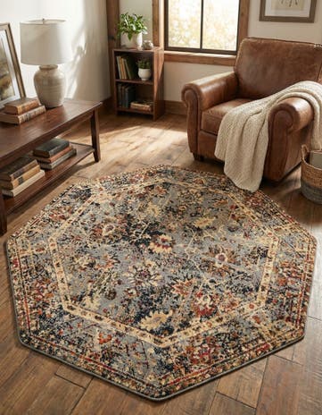 5' 3 x 5' 3 Saturn Octagon Rug