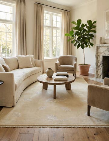 6' 11 x 9' 8 Hand Knotted Darya Wool Rug