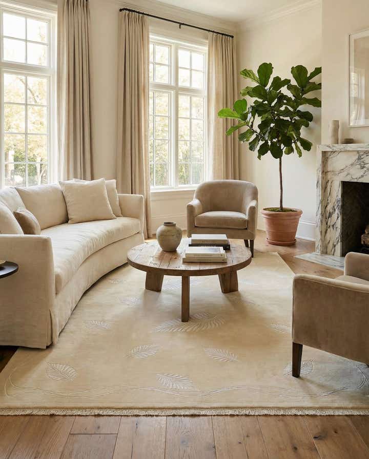 6' 11 x 9' 8 Hand Knotted Darya Wool Rug