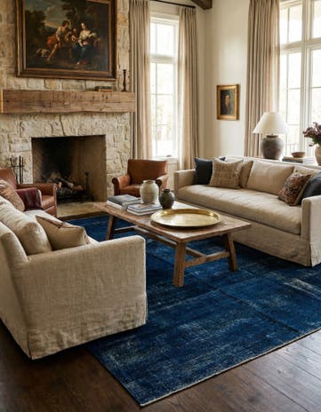9' 2 x 13' Hand Knotted Ultra Vintage Persian Wool Rug