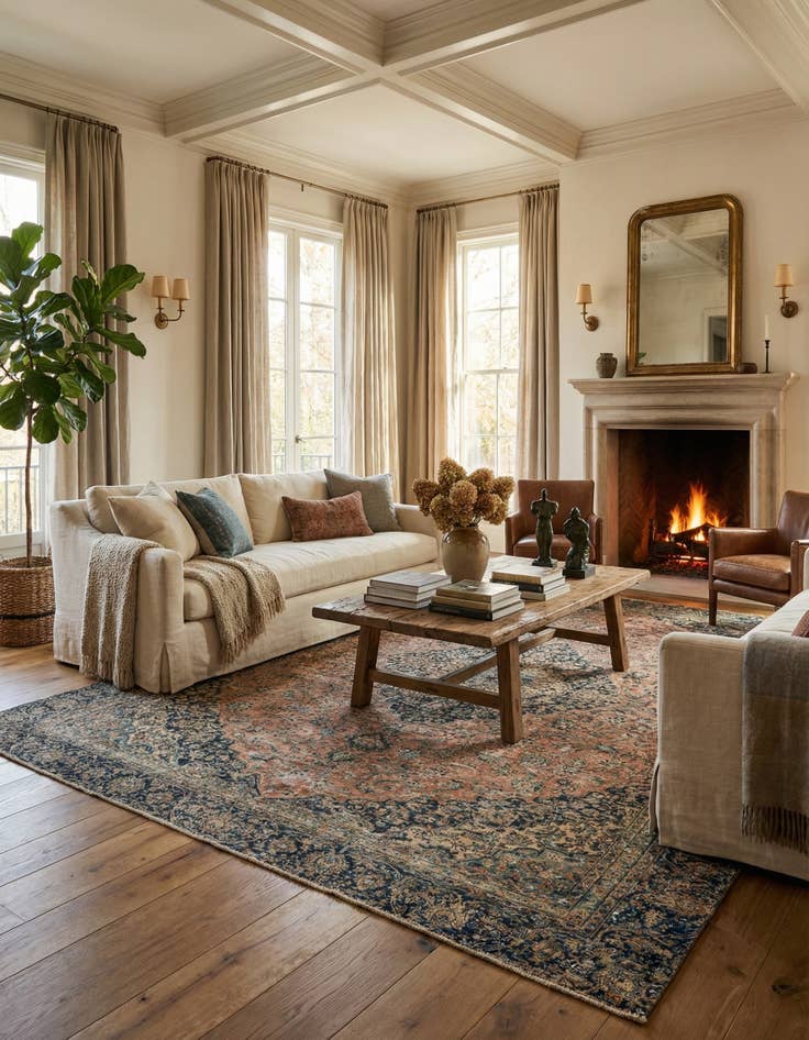 Detail image of 9' 1 x 11' 1 Hand Knotted Ultra Vintage Persian Wool Rug