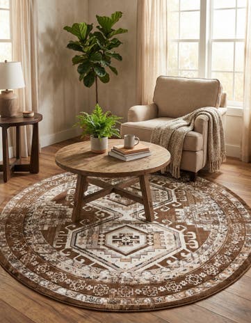 7' 10 x 7' 10 Charlotte Round Rug