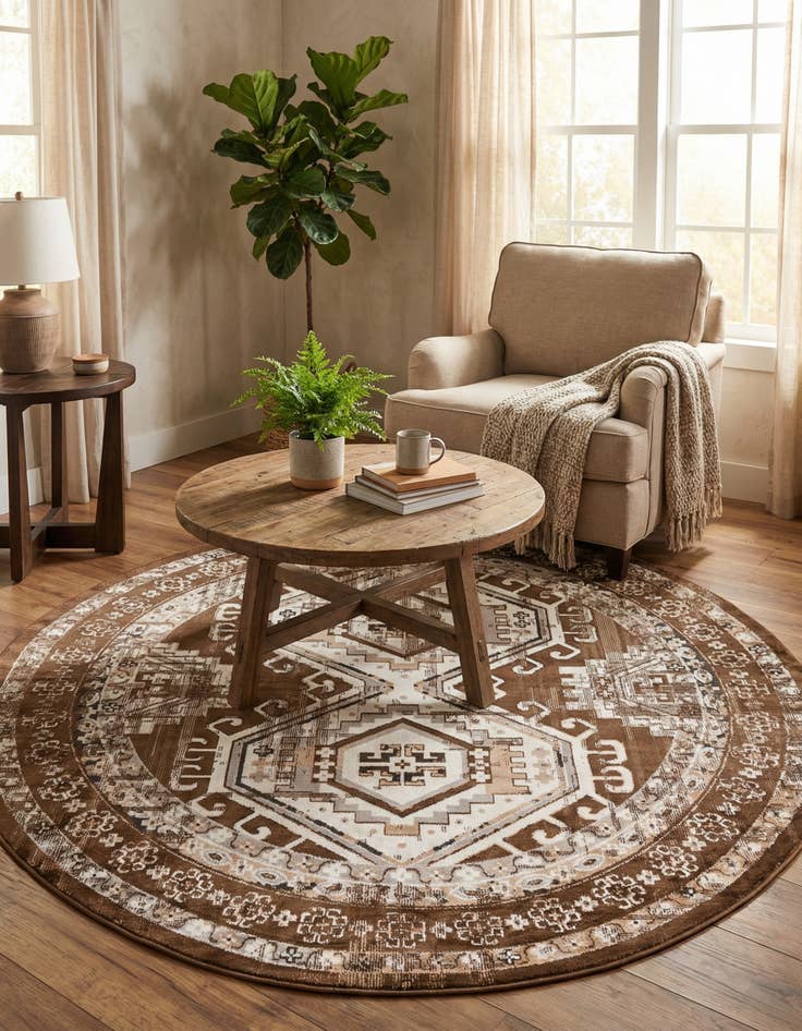 Detail image of  7' 10 x 7' 10 Charlotte Round Rug