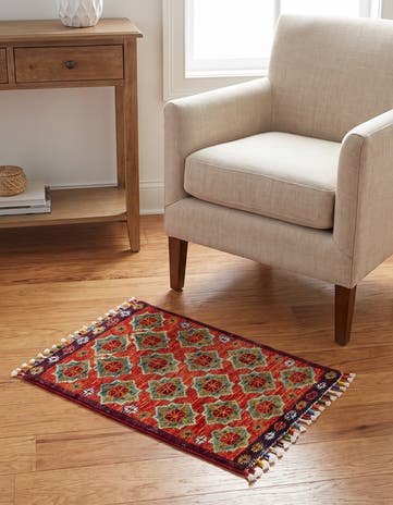 1' 3 x 2' 2 Hand Knotted Modern Ziegler Rug