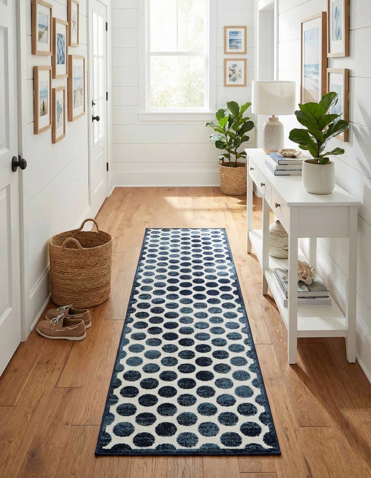 Detail image of  2' 7 x 10'  Washable Sabrina Soto Indoor / Outdoor Runner Rug