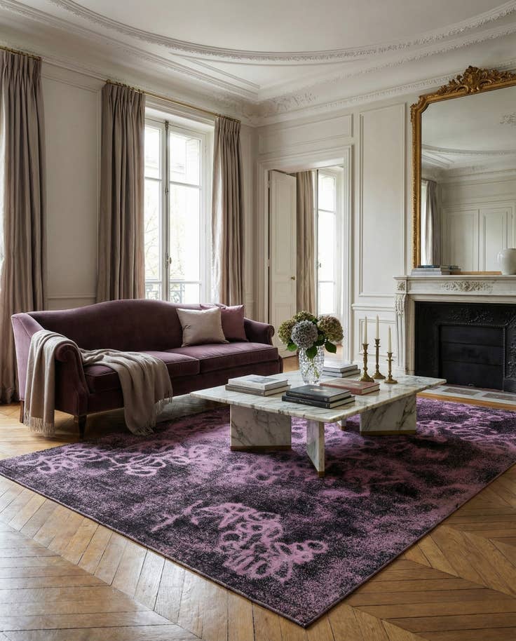 Detail image of 9' 11 x 13' 11 Vintage Royal Wool Rug