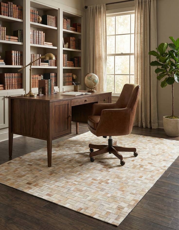 Detail image of 5' 4 x 7' 6 Cowhide Rug