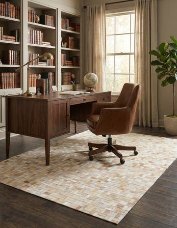 5' 4 x 7' 6 Cowhide Rug