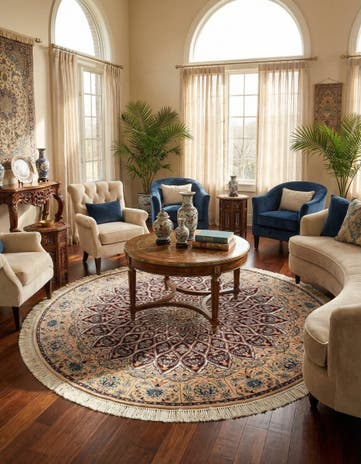5' 6 x 5' 6 Nain Round Rug