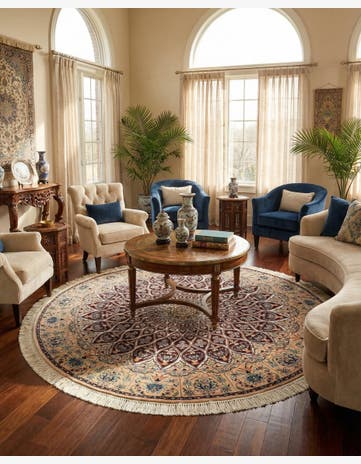 5' 6 x 5' 6 Nain Round Rug