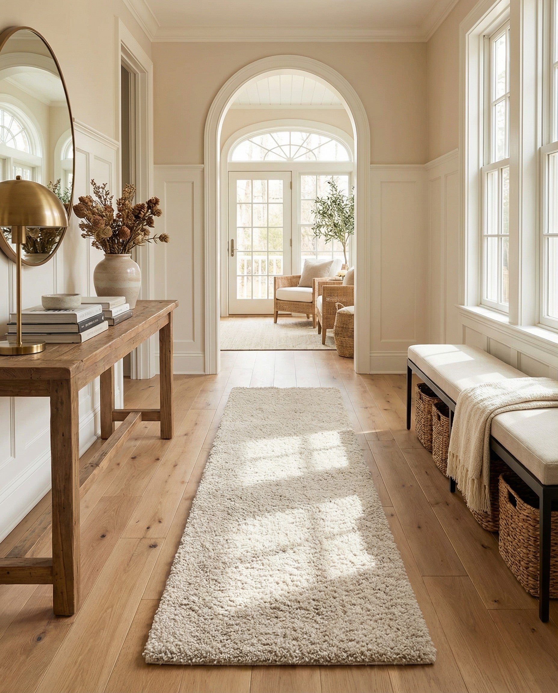  2' 7 x 10' Soft Solid Shag Runner Rug