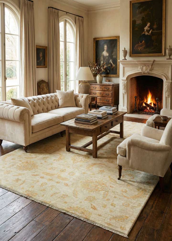 6' 8 x 9' 10 Ziegler Wool Rug