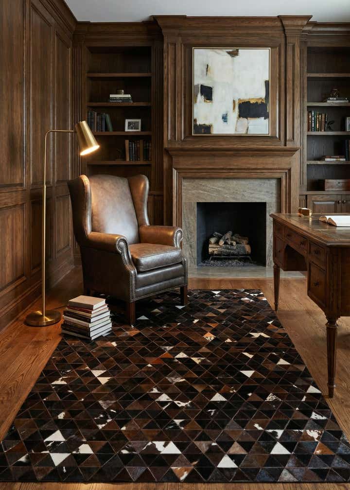 5' 1 x 8' 1 Cowhide - Patchwork Rug