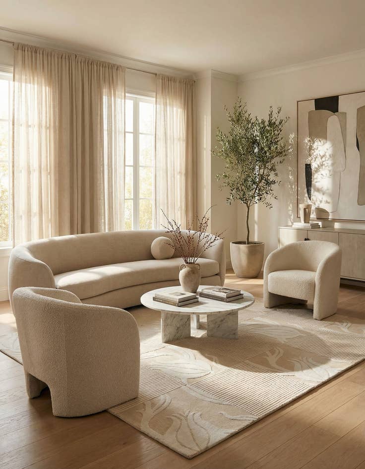 Detail image of  5' 7 x 7' 9  Hand Knotted Darya Wool Rug