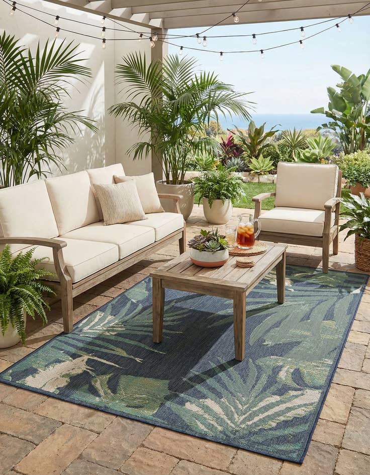 Detail image of  6' x 9'  Washable Baja Indoor / Outdoor Rug