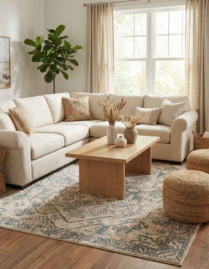 Detail image of  10' x 10' Mojave Square Rug