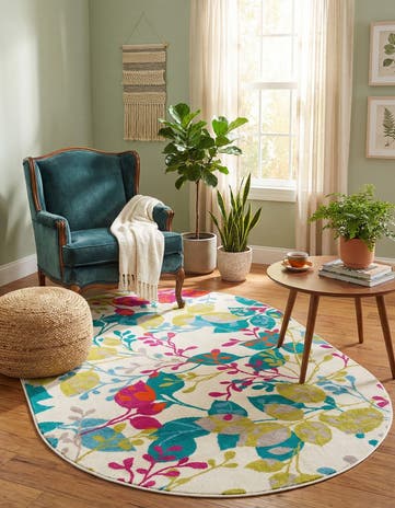 4' x 6' Azalea Oval Rug