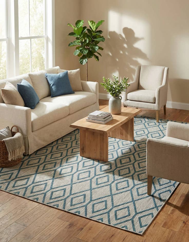 Detail image of 7' x 10'  Washable Jill Zarin Turks and Caicos Indoor / Outdoor Rug