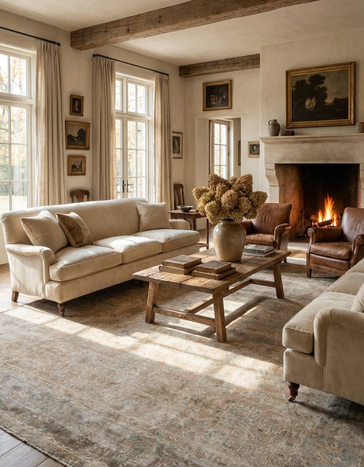 Detail image of  9' 9 x 12' 7  Hand Knotted Ultra Vintage Persian Wool Rug