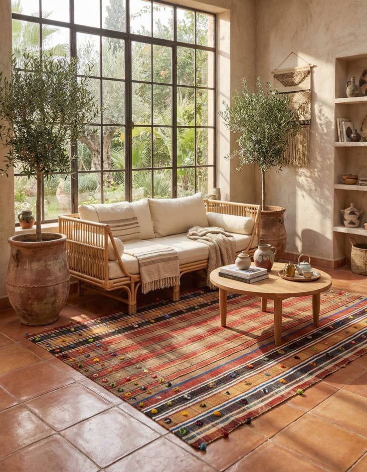 Detail image of  4' 11 x 6' 11 Jajim Rug