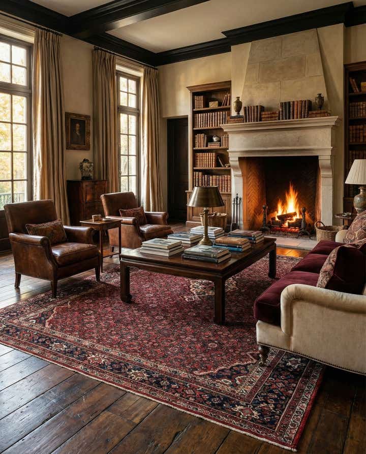 8' 11 x 12' 2 Hamedan Wool Rug