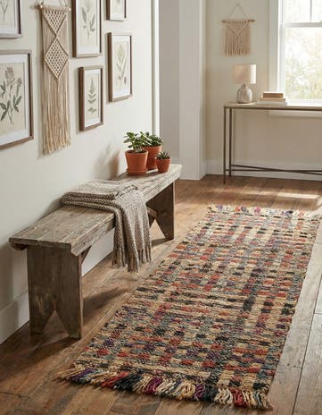Hand Woven Chunky Jute Runner Rug