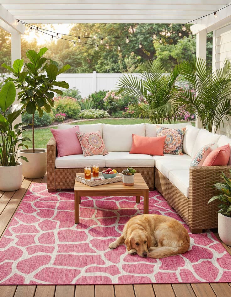 Detail image of  7' x 10'  Washable Safari Indoor / Outdoor Rug