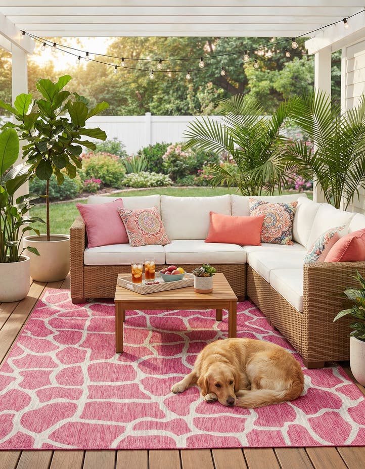7' x 10' Easy-Clean Safari Indoor / Outdoor...