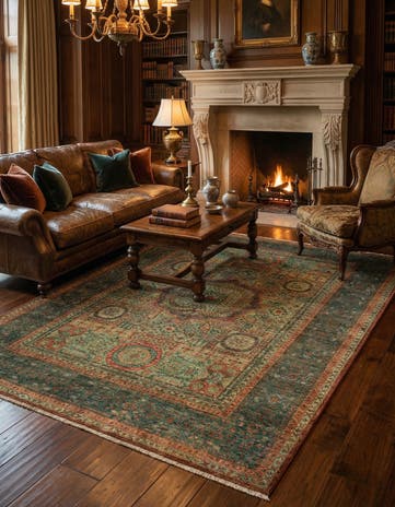 4' 11 x 6' 8 Hand Knotted Amina Rug
