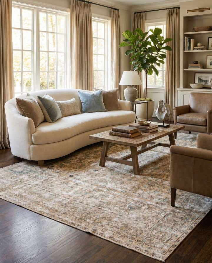 9' 6 x 12' 8 Hand Knotted Ultra Vintage Persian Wool Rug
