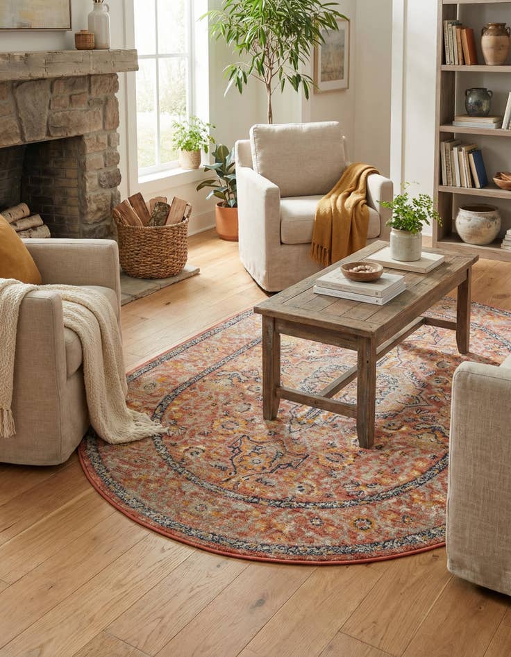 Detail image of  4' x 6' Lola Oval Rug