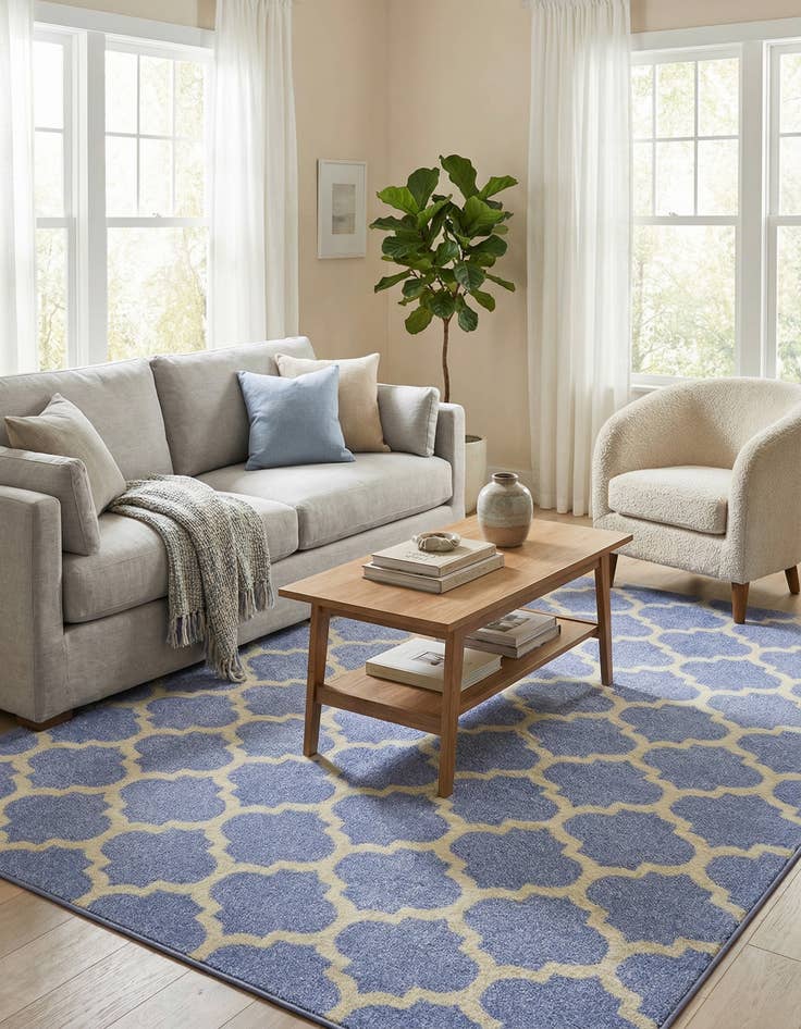 Detail image of  6' x 9' Lattice Rug