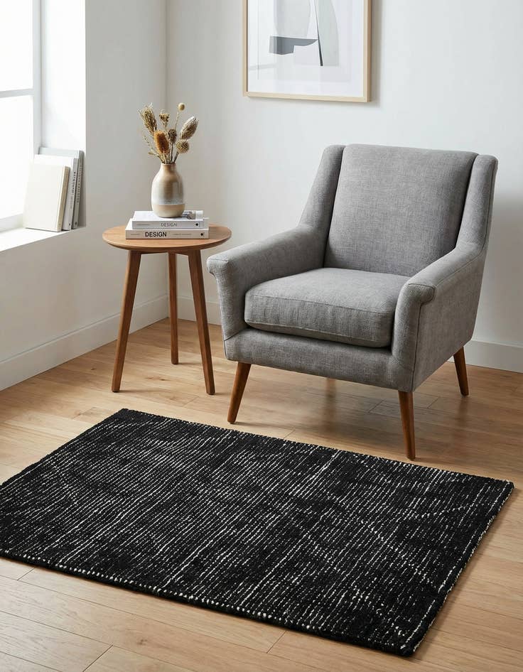 Detail image of  2' x 3' 1 WoolCraft Geometric Rug