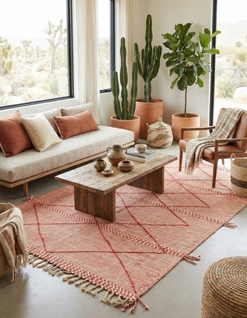 6' 5 x 9' 6 Hand Knotted Moroccan Wool Rug