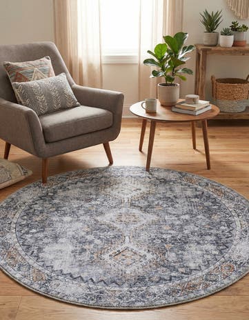 4' x 4' Yara Round Rug