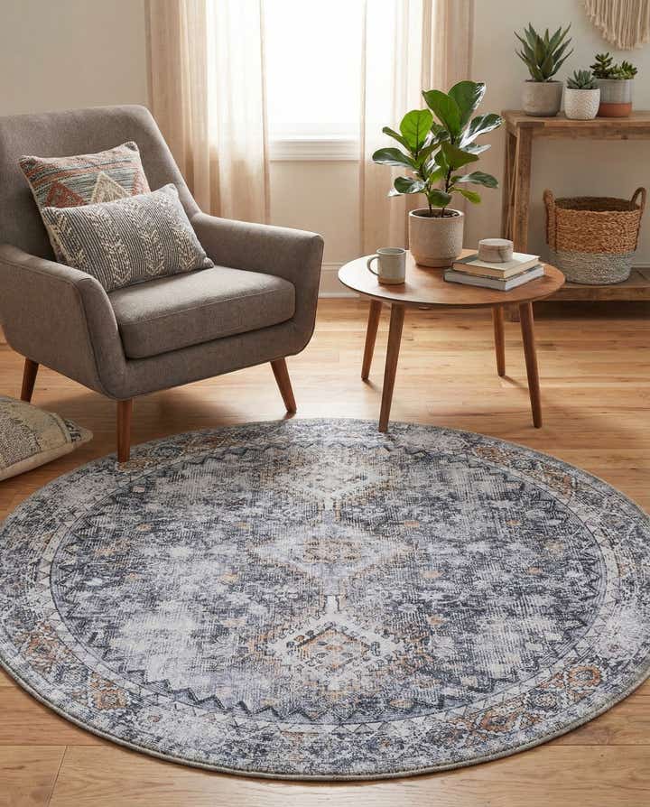 4' x 4' Yara Round Rug
