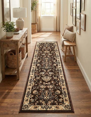 Brown Yasmin Runner Rug