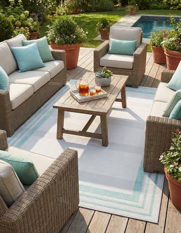 7' x 10' Easy-Clean Aruba Indoor / Outdoor Rug