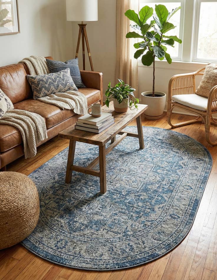 Detail image of 5' 3 x 8' Oregon Oval Rug