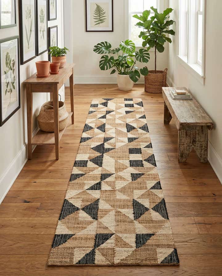 2' 7 x 12' Hand Woven Kala Handwoven Jute Runner Rug
