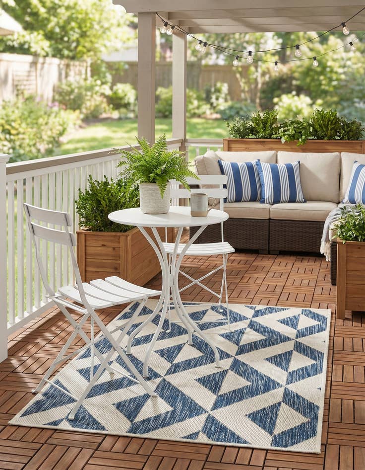 Detail image of 2' x 3'  Washable Jill Zarin Napa Indoor / Outdoor Rug