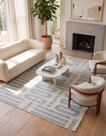 5' 11 x 7' 8 Hand Woven Kilim Modern Wool Rug