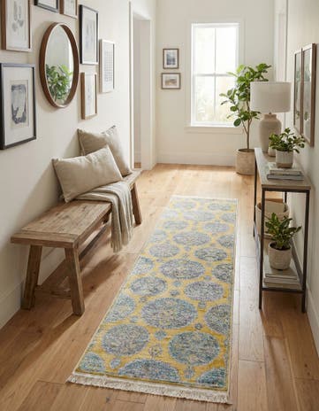 Yellow Paragon Runner Rug