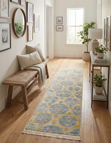 Yellow Paragon Runner Rug