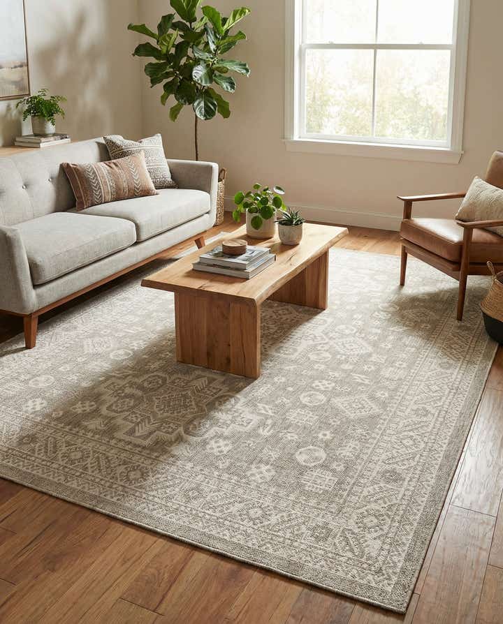 9' x 12' Easy-Clean Aztec Indoor / Outdoor Rug